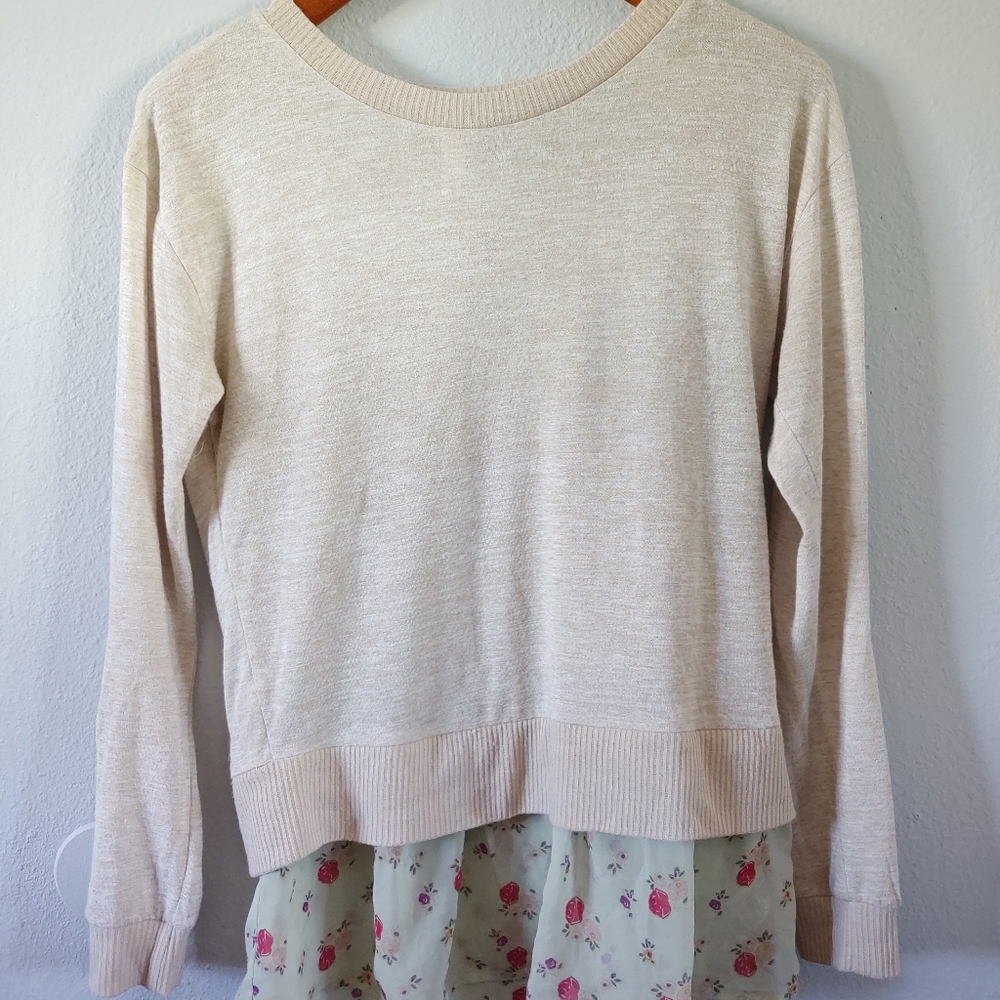 Women's Mock Sweater Blouse Combo